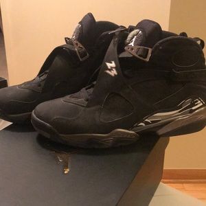 Mens Air Jordan 8 Retro Chrome athletic shoes
